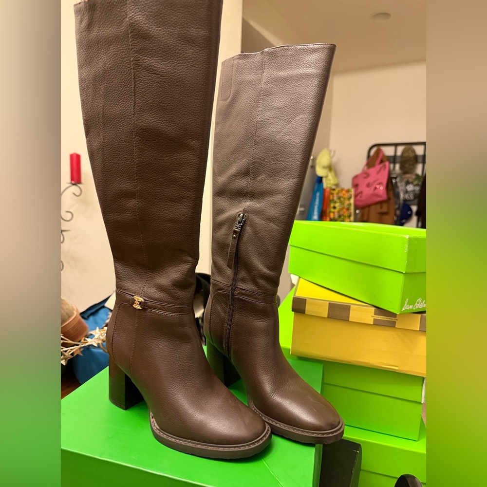 Sam Edelman knee high brown boot size 5 in excellent condition
